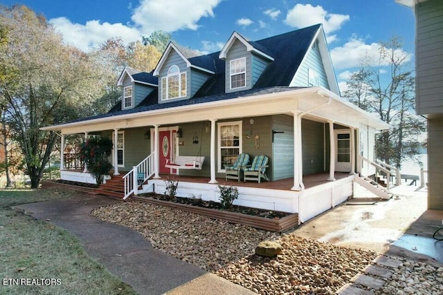 view of front of house with a porch