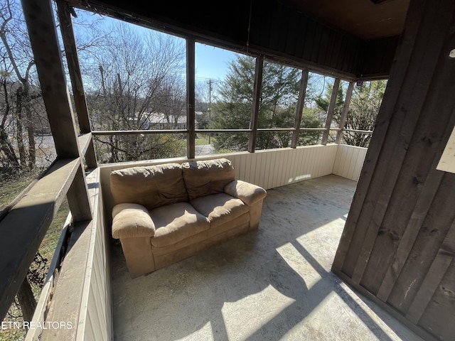 view of sunroom