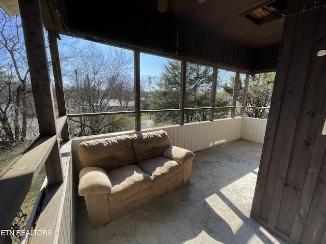 view of sunroom / solarium