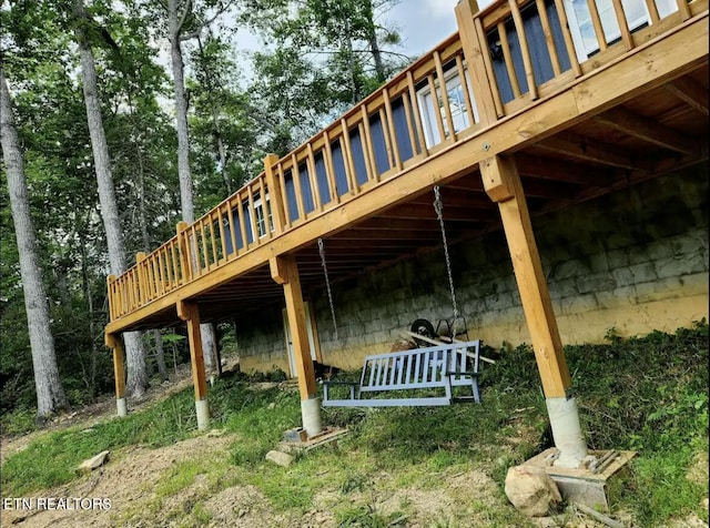 view of patio / terrace with a deck