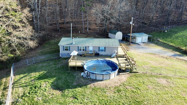 birds eye view of property