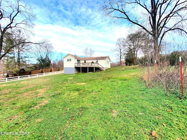 1471 Harold Patterson Rd, Dandridge, TN 37725 - view of yard with a deck