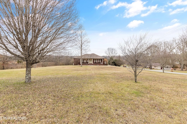 view of yard with a gazebo