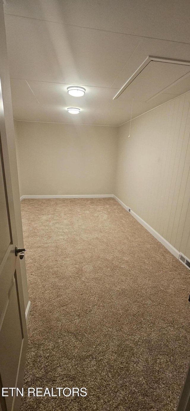 view of carpeted empty room