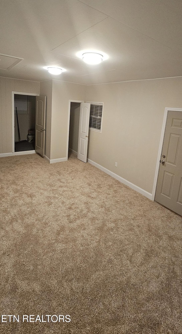 interior space with carpet flooring