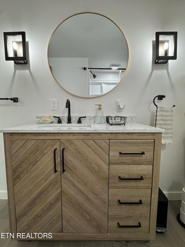 bathroom featuring vanity