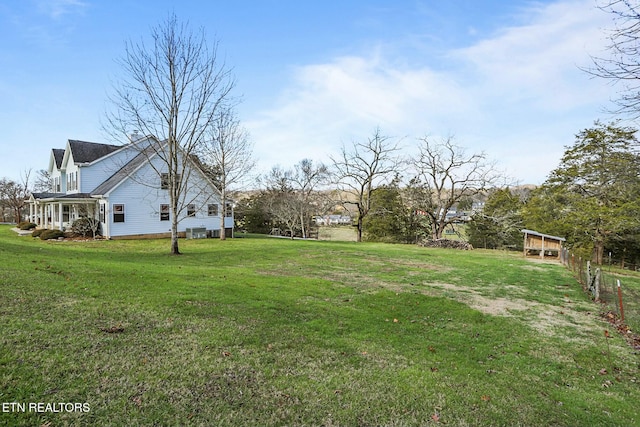 view of yard