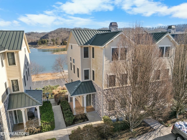 view of property featuring a water view