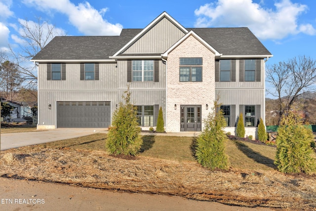 view of front of house featuring a garage