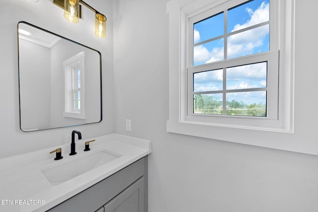 bathroom with vanity