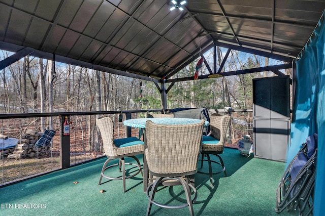 view of patio / terrace featuring a balcony