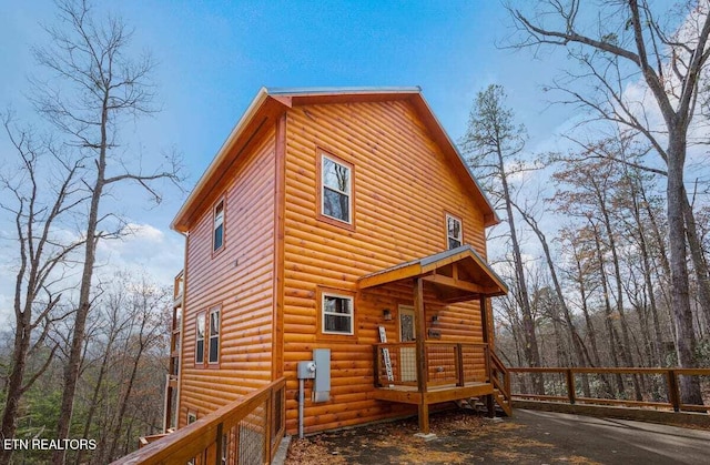 view of rear view of property