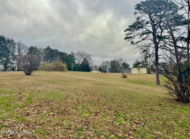 view of yard featuring a rural view