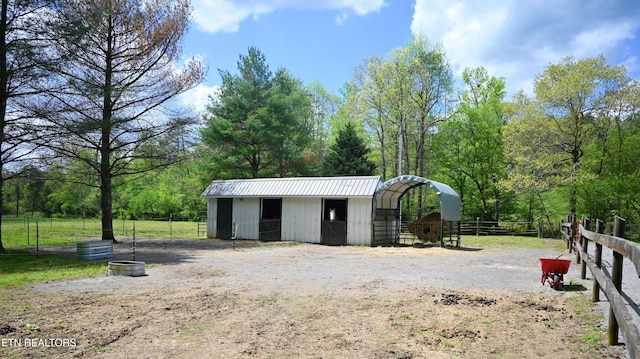 view of outdoor structure