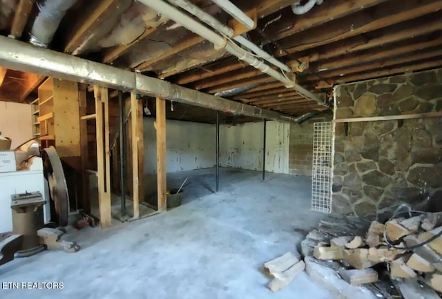 view of basement