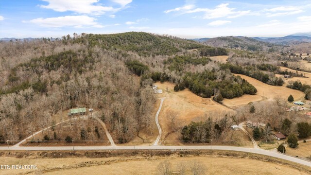3865 Ballplay Rd, Tellico Plains, TN 37385 - aerial view featuring a mountain view