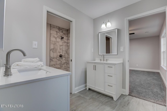 bathroom featuring vanity