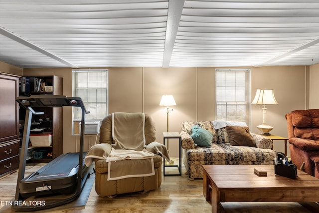 interior space featuring light wood-type flooring