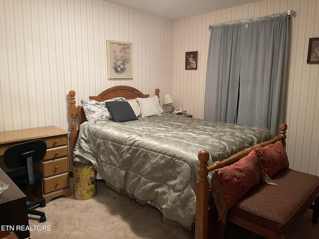 bedroom featuring carpet flooring