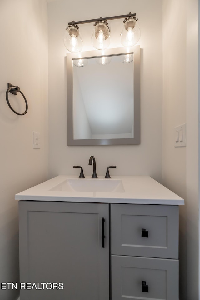 bathroom featuring vanity