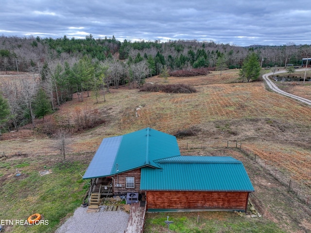 exterior space with a rural view