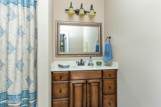 bathroom featuring vanity