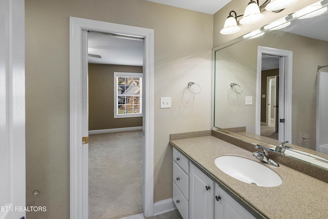 bathroom featuring vanity