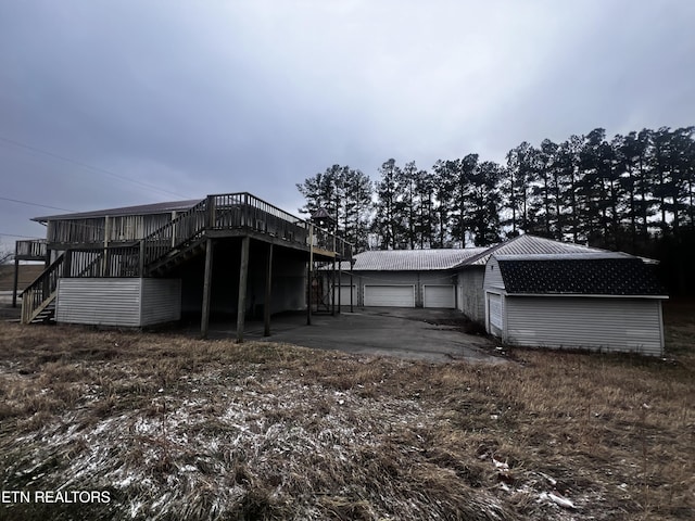 exterior space featuring a deck