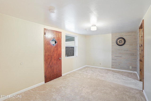 view of carpeted empty room