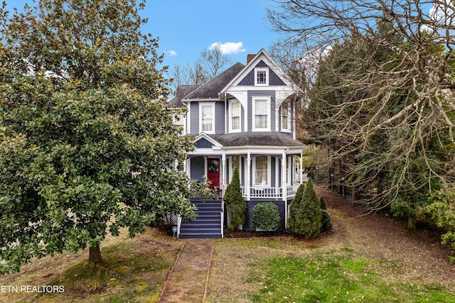 victorian home with covered porch