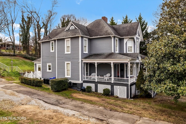 victorian house with covered porch