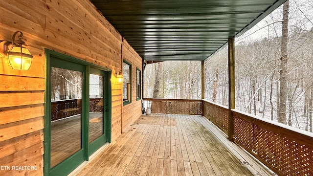 view of wooden terrace