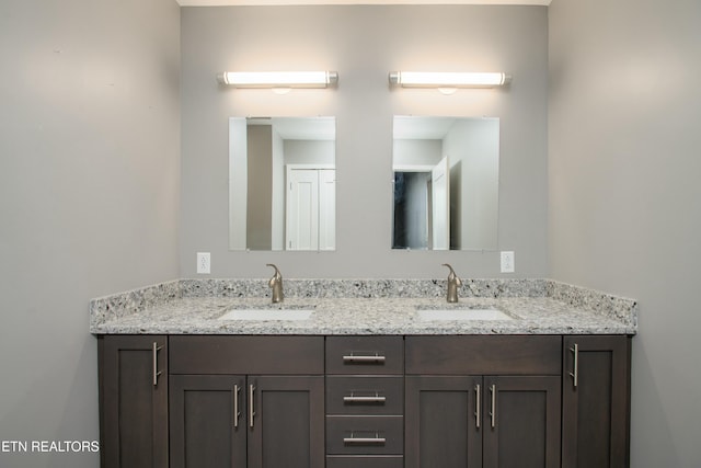 bathroom featuring vanity