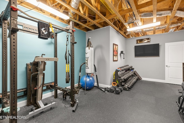 view of workout room