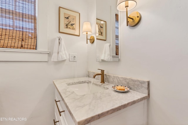 bathroom with vanity