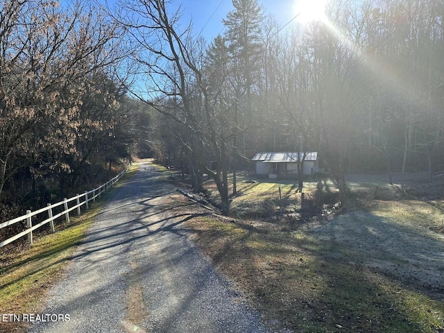 view of road