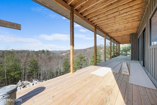 view of wooden terrace