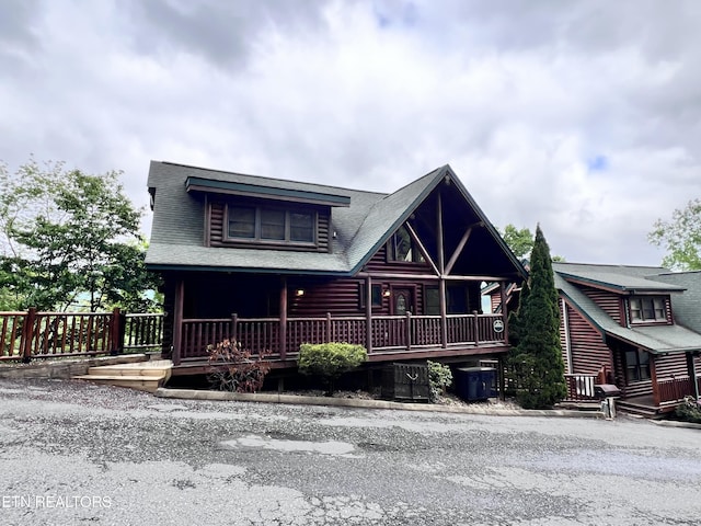 1726 Summit View Way, Pigeon Forge, TN 37862 - log home featuring covered porch