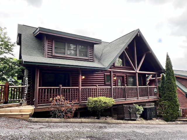 1726 Summit View Way, Pigeon Forge, TN 37862 - log cabin with log siding and covered porch