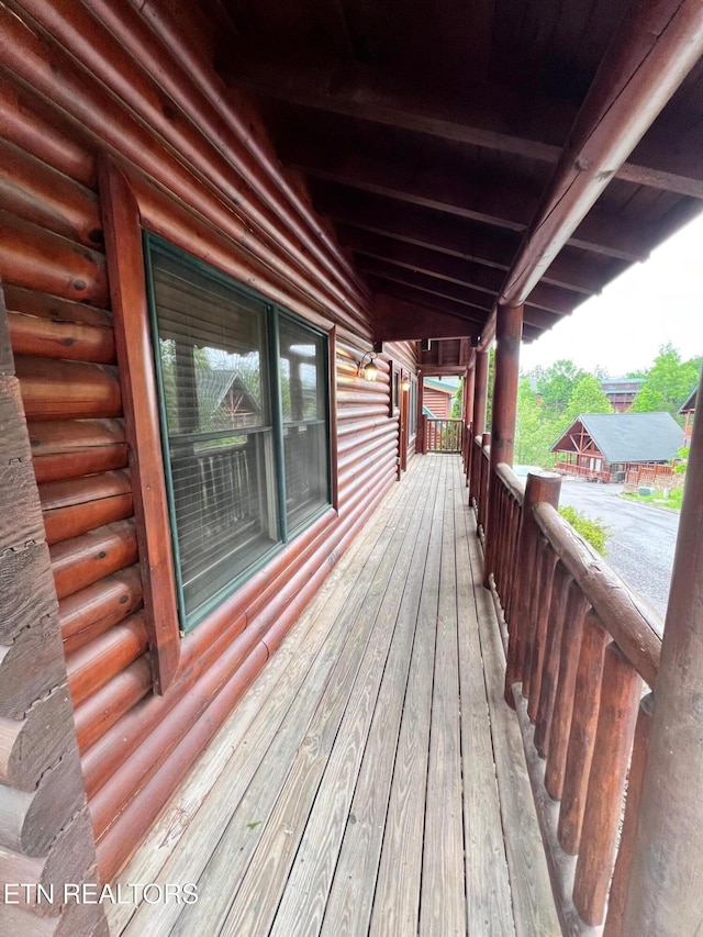 1726 Summit View Way, Pigeon Forge, TN 37862 - view of wooden terrace