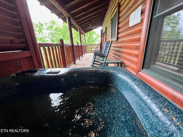 1726 Summit View Way, Pigeon Forge, TN 37862 - exterior view of faux log siding