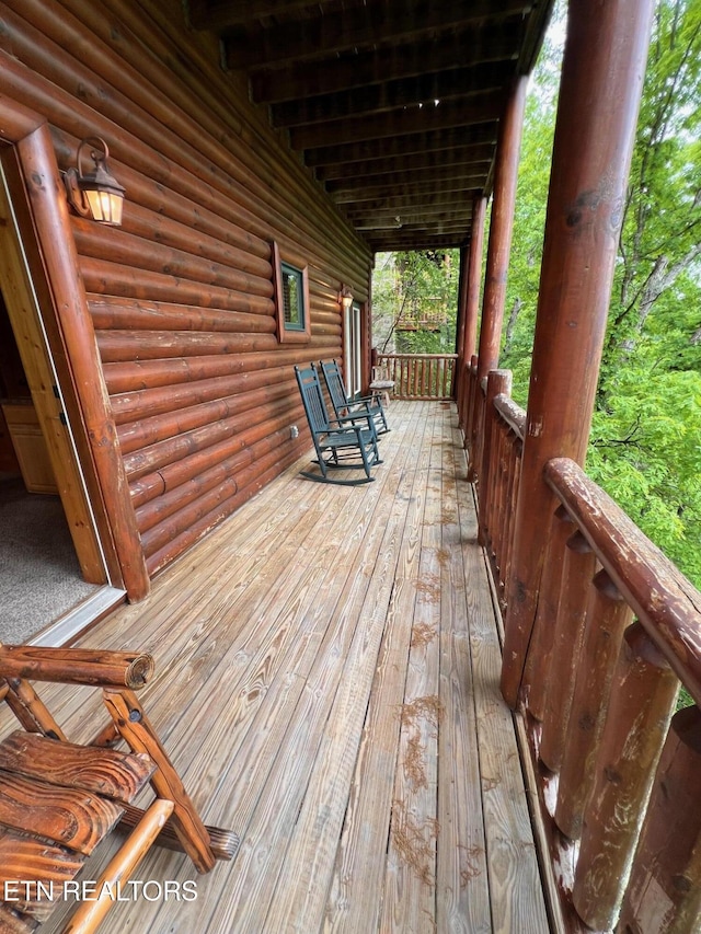 1726 Summit View Way, Pigeon Forge, TN 37862 - view of wooden deck
