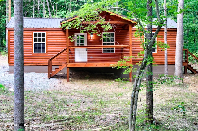 view of rear view of property