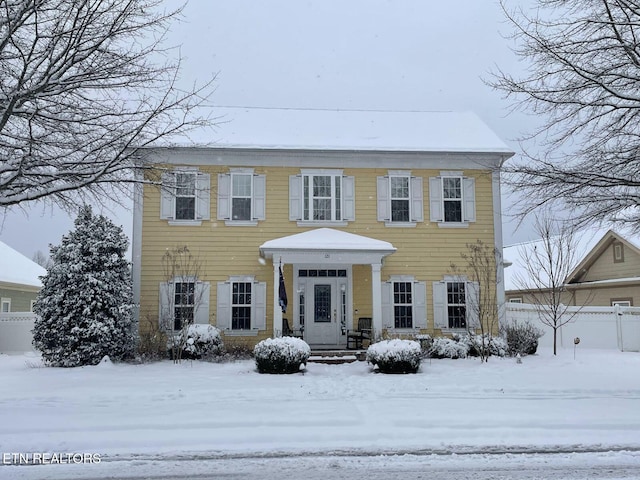 view of colonial house