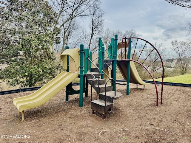 view of community jungle gym