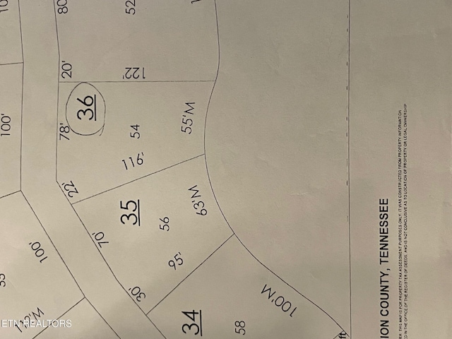 752 Tanglewood Rd, Sharps Chapel, TN 37866 - map showing property parcels
