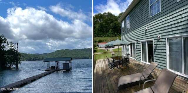 752 Tanglewood Rd, Sharps Chapel, TN 37866 - dock with a water view and a forest view