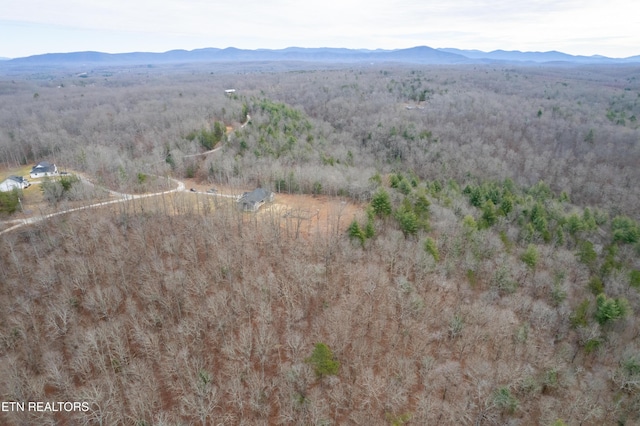 499 Woodland Trl, Sunbright, TN 37872 - aerial view of property and surrounding area featuring a mountainous background