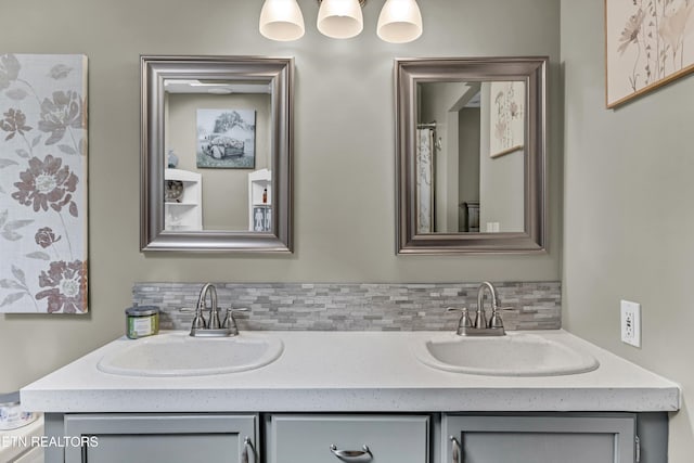 bathroom featuring vanity