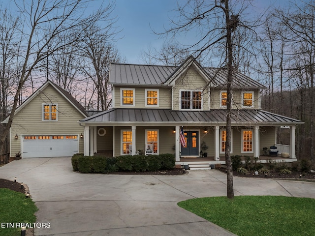 view of front of house with a porch